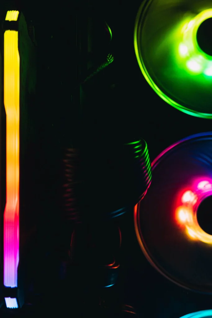 RGB computer components.