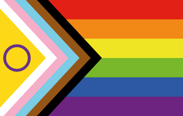 Intersex inclusive pride flag.